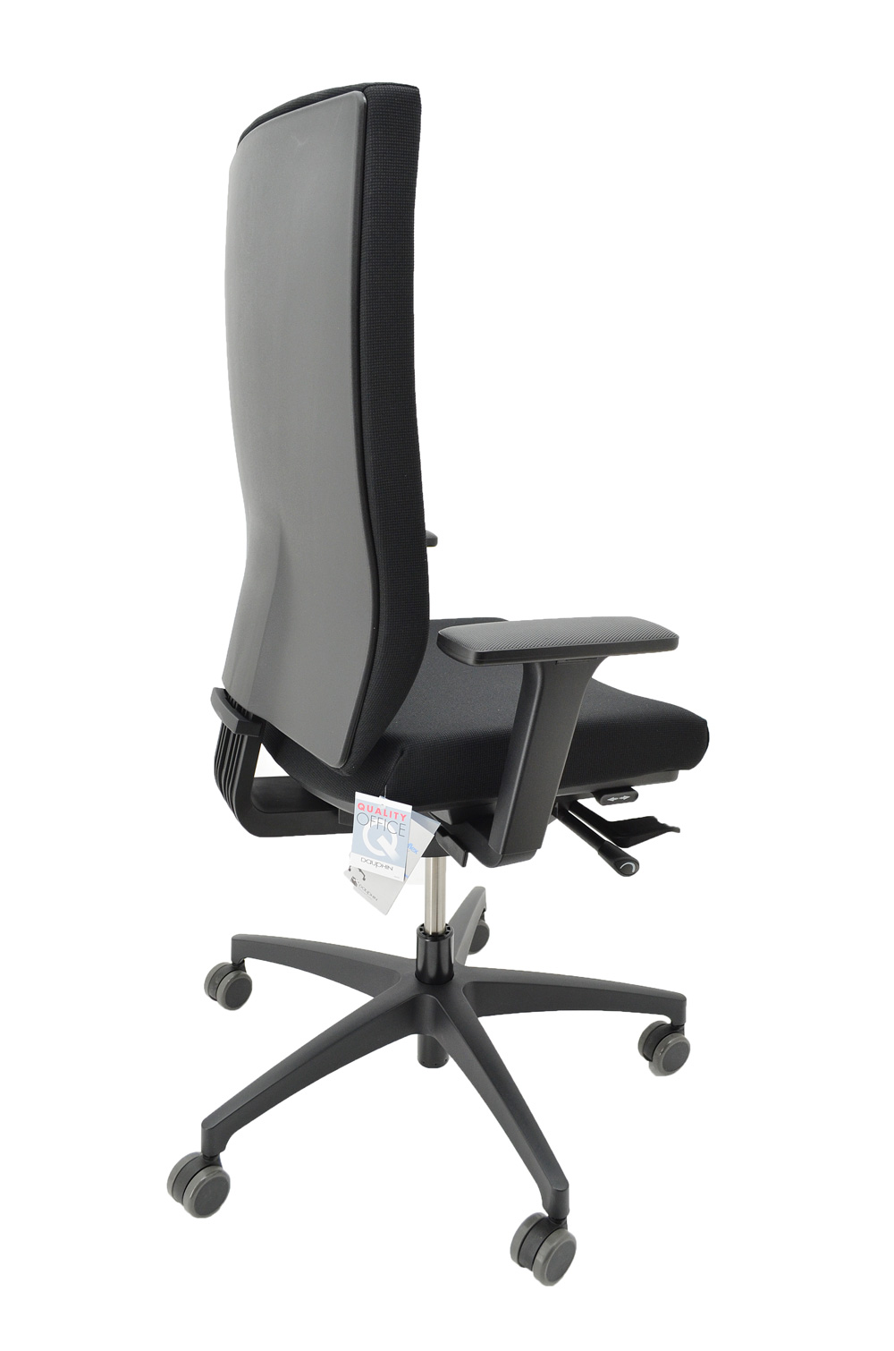 Dauphin - Drehstuhl @Just - hohe Rückenlehne - Sitz schwarz - Fußkreuz  Kunststoff graphitschwarz   - Bürostühle, Drehstühle,  Chefsessel und Kinderstühle günstig und sofort ab Lager
